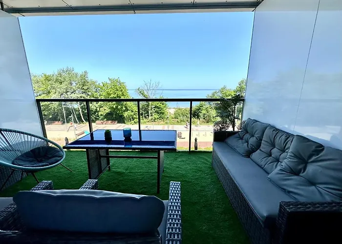 Z Widokiem Na Morze Seaside 208 Al-dom Lägenhet *